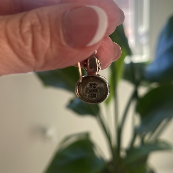 Israel sterling silver Topaz Earings - Picture 4 of 10